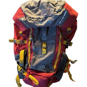 Magellan Outdoors Red and Gray Backpack 40L